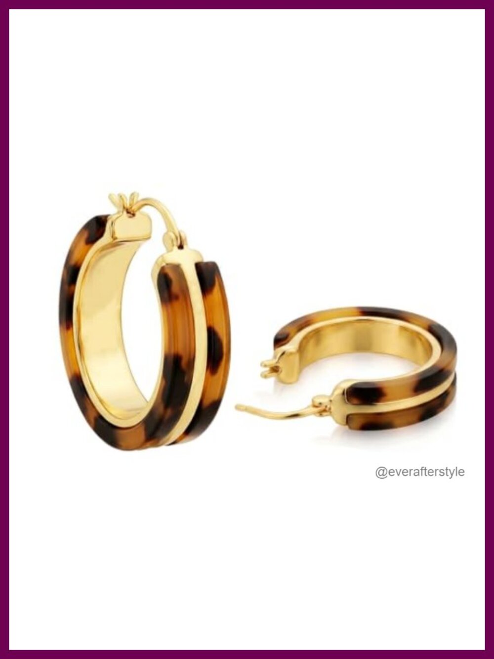 18K Gold Plated 925 Sterling Silver Chunky Hoop Earrings for Women Statement